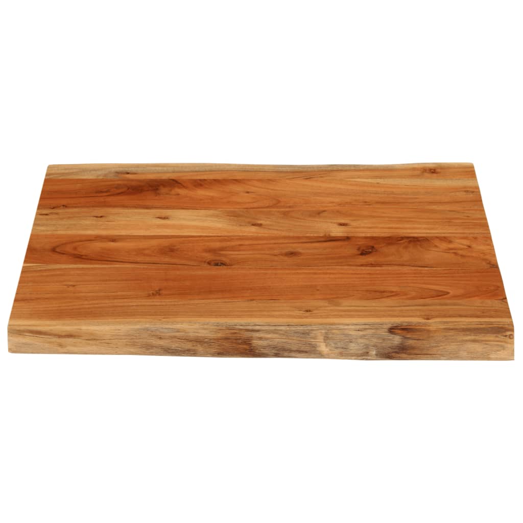 Tischplatte 40x40x2,5 cm Rechteckig Massivholz Akazie Baumkante