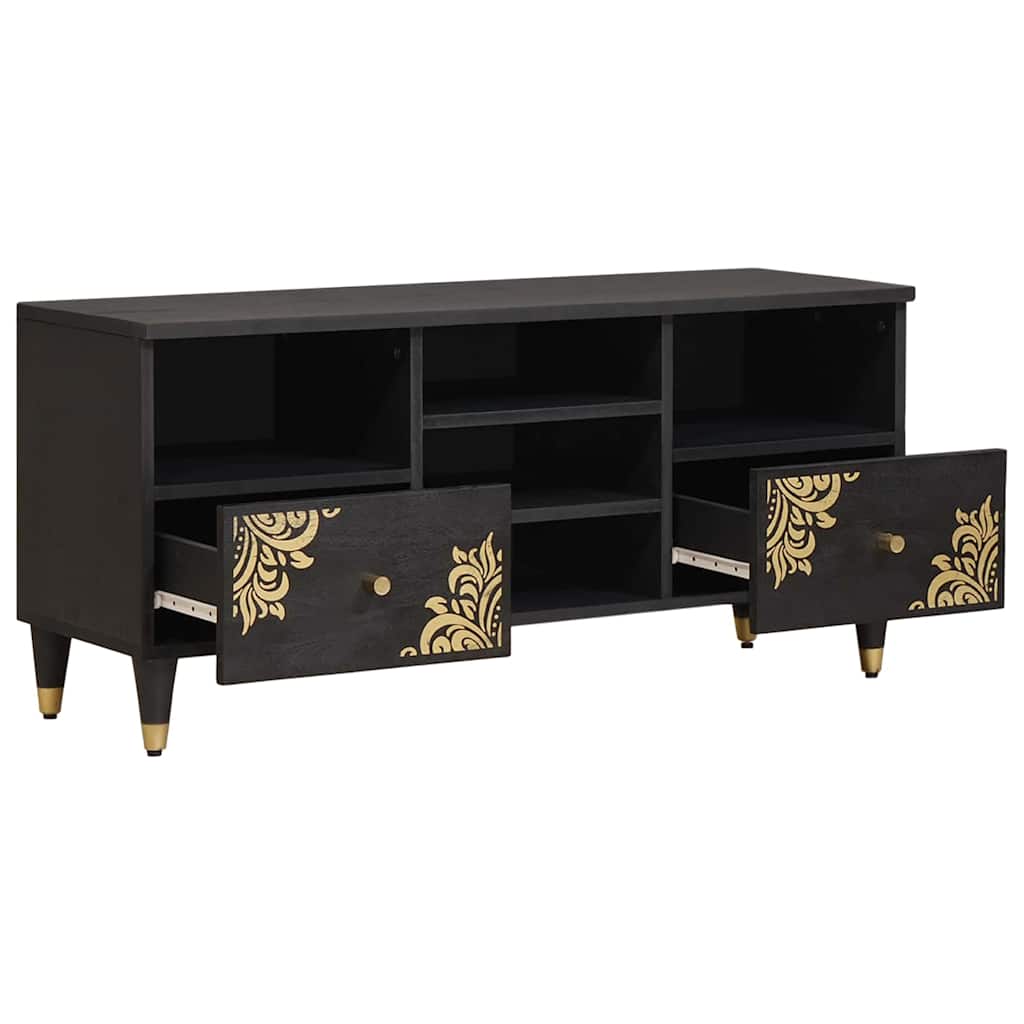 TV-Schränk Honigbraun 100 x 33 x 46 cm Massivholz Mango