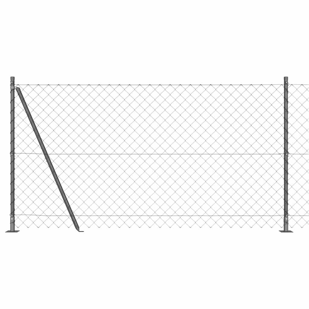 Outdoor Kettenglied-Zaun Erdfixierung 10 x 0,4 m Grün Netz
