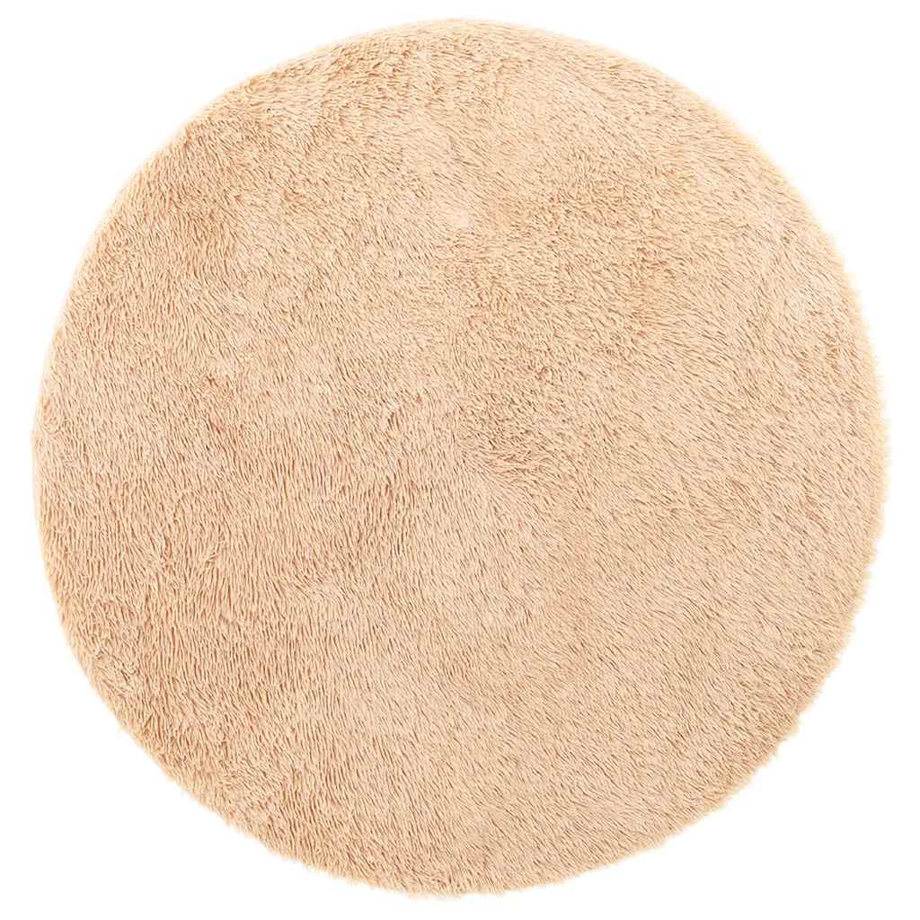 Teppich Shaggy Hochflor NAVARRA Beige 60x100 cm Polyester