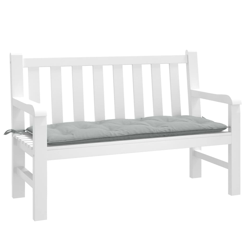Gartenbank-Auflage Melange Anthrazit 100x50x7 cm Stoff