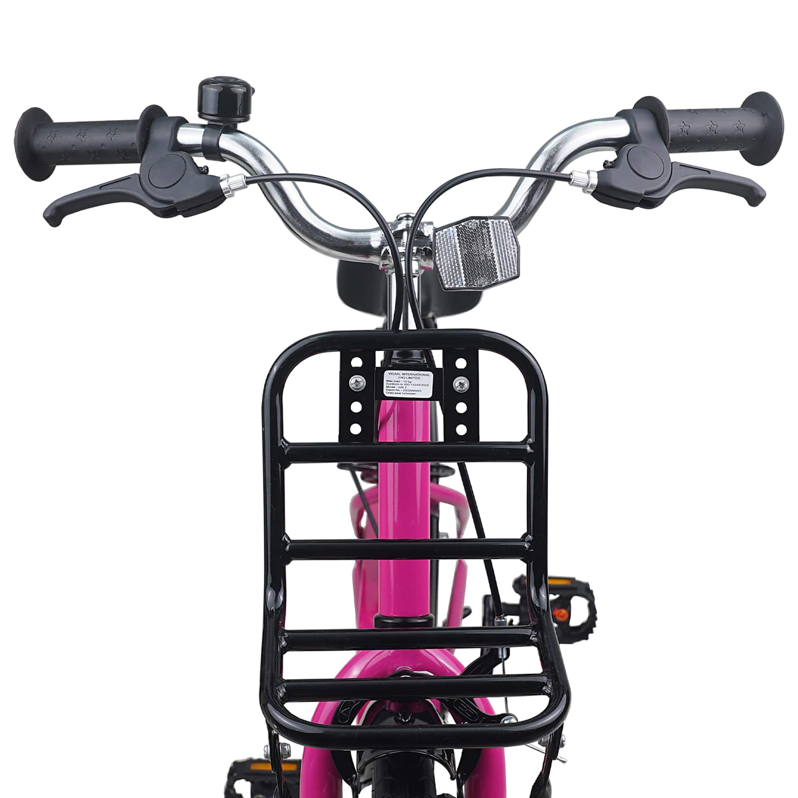 Kinderfahrrad 12 Zoll für 2-4 Jahre alt Rosa und Schwarz