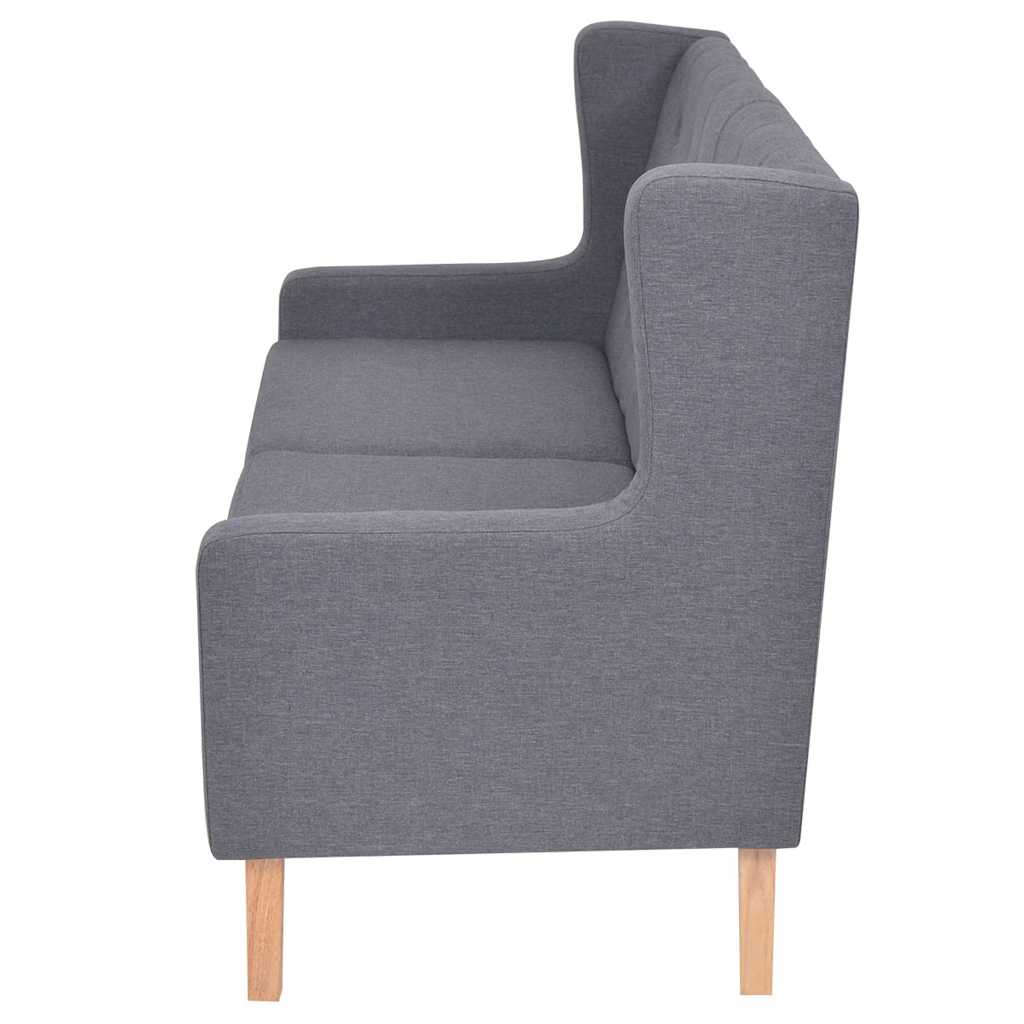 2-Sitzer Sofa Stoff Cremeweiß