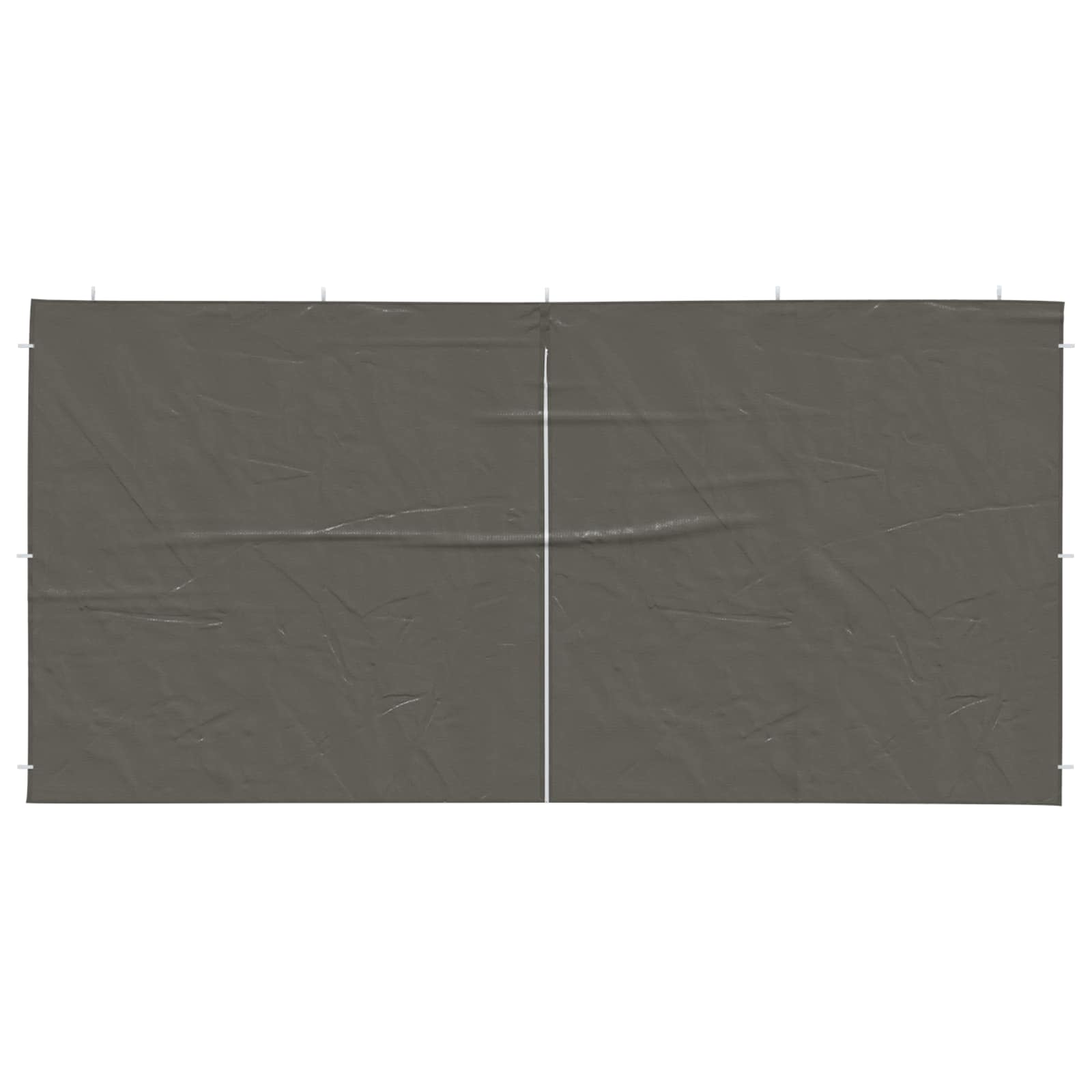 Party Zelt Seitenteil 2 pcs Rot 300 x 195 cm PE und Stahl
