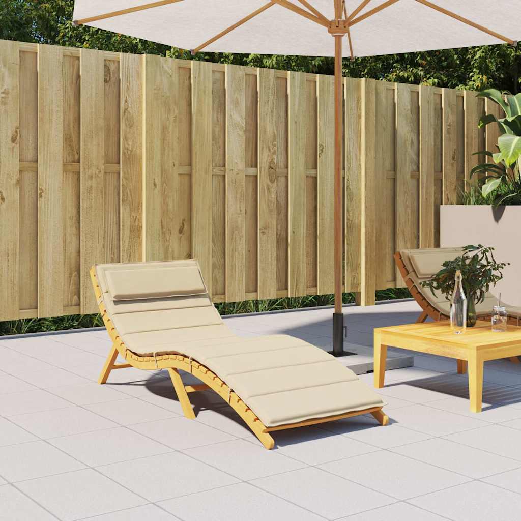 Sonnenliegen-Auflage Grau 180x60x4 cm Oxford-Gewebe