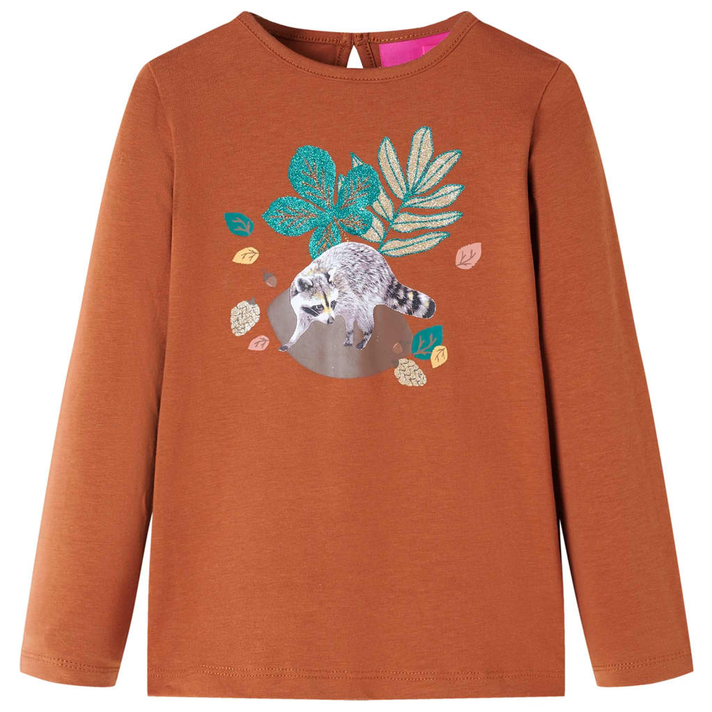 Kinder-Langarmshirt Ocker 140