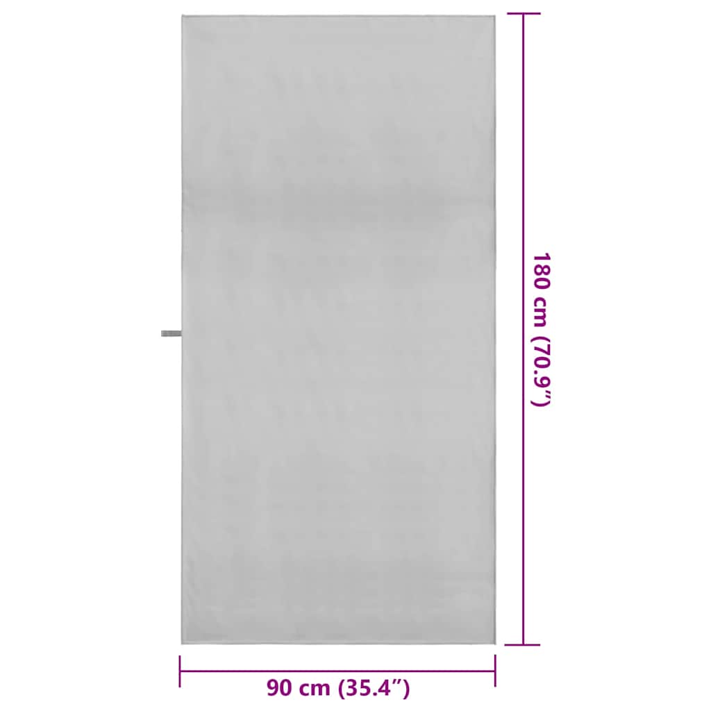 Sporthandtücher 2 pcs Schwarz 50 x 30 cm Polyester und Polyamid