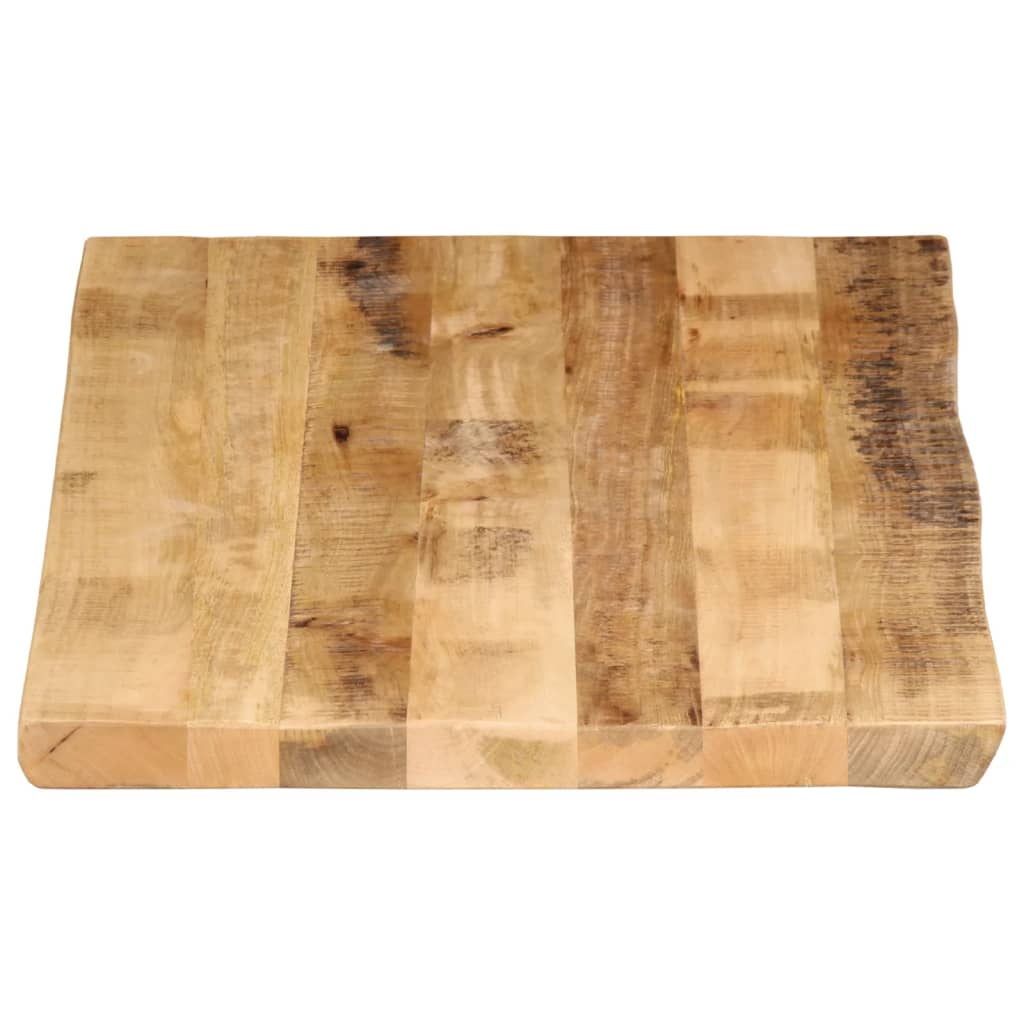 Tischplatte 40x40x2,5 cm Rechteckig Massivholz Akazie Baumkante