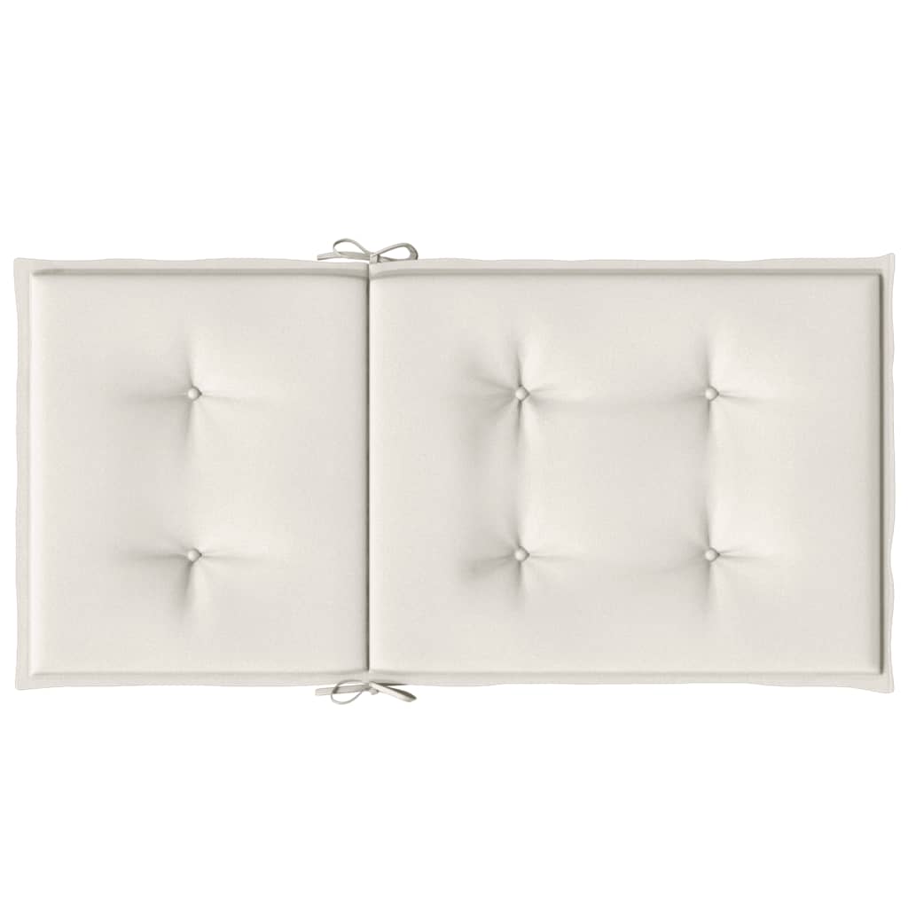 Niedriglehner-Auflagen 2 Stk Melange Anthrazit 100x50x7cm Stoff