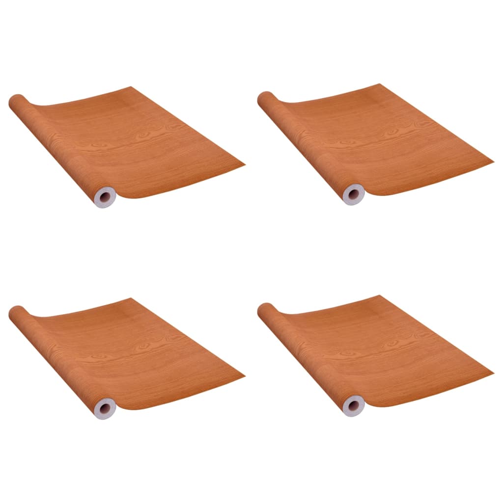 Selbstklebende Türfolien 2 Stk. Weißes Holz 210 x 90 cm PVC