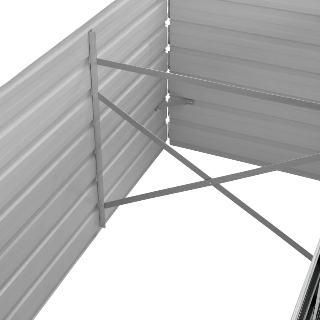 Hochbeet Anthrazit 160 x 80 x 77 cm Verzinkter Stahl