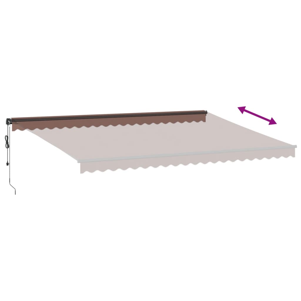 Markise Automatisch Einziehbar 350x250 cm Creme