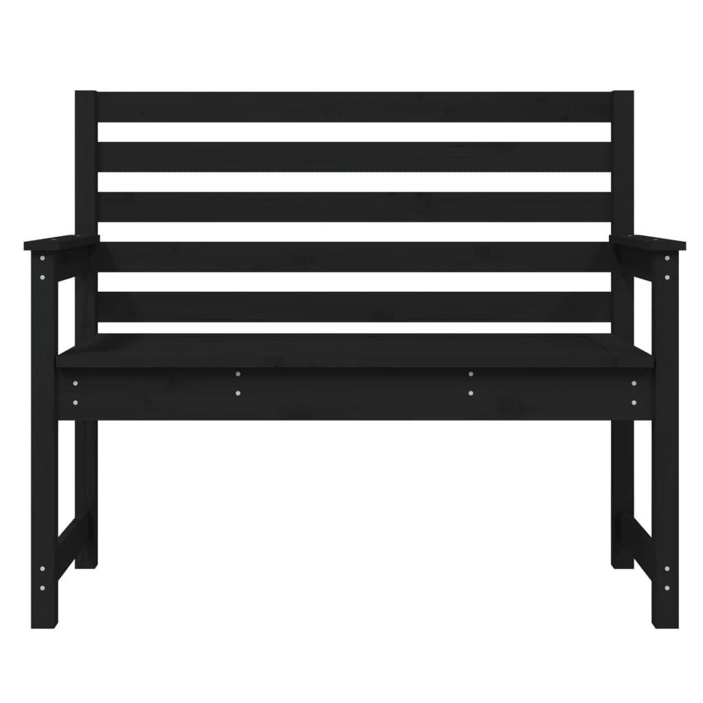 Gartenbank Grau 109x48x91,5 cm Massivholz Kiefer