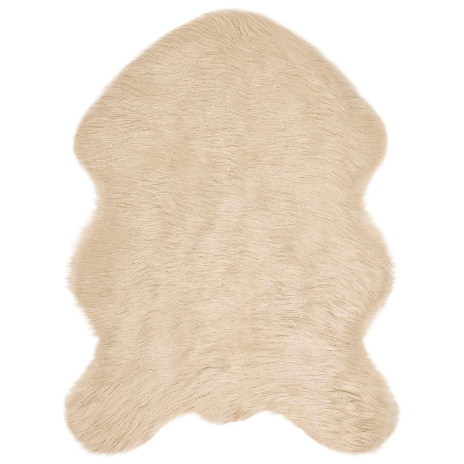 Teppich aus Kunstschaffell TAFALLA Weiß 60 x 110 cm Polyester