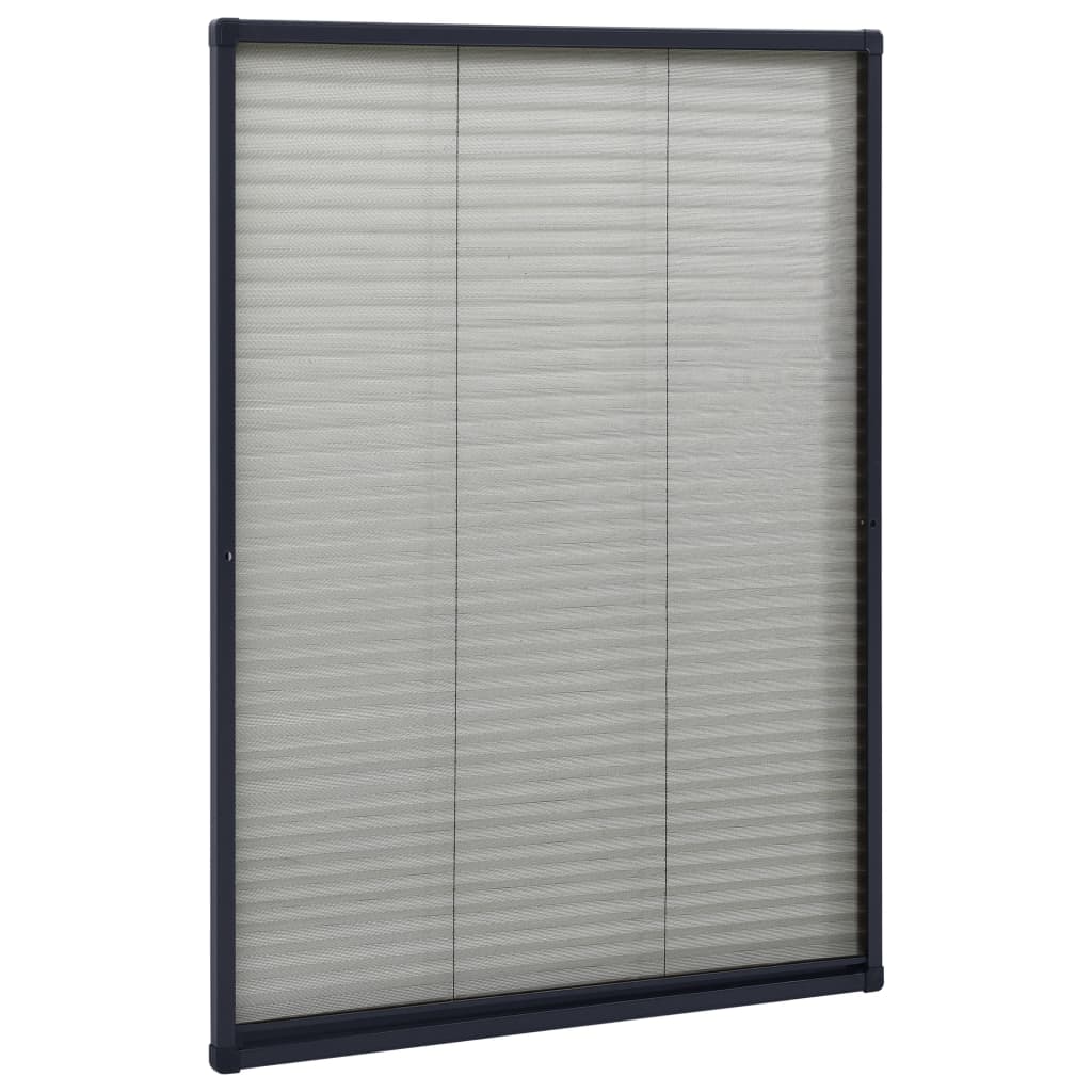 Plisse Insektenschutz-Fenster 80×160 cm