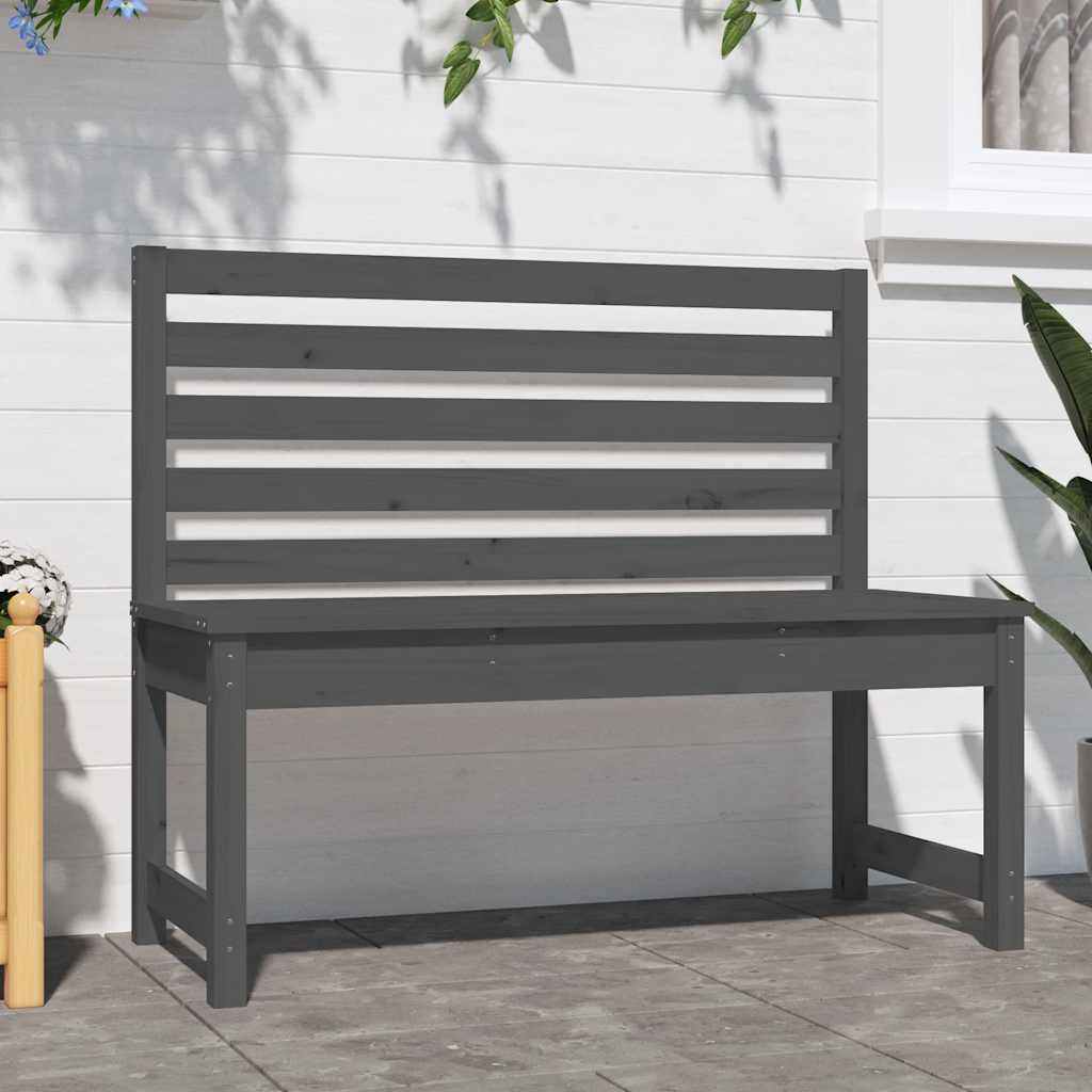 Gartenbank 109 cm Massivholz Kiefer