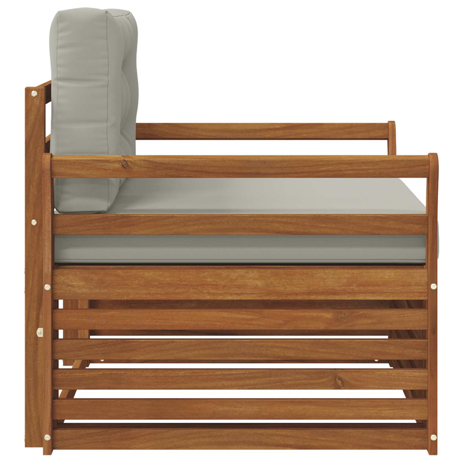 2 Stück Outdoor-Sofa Natur