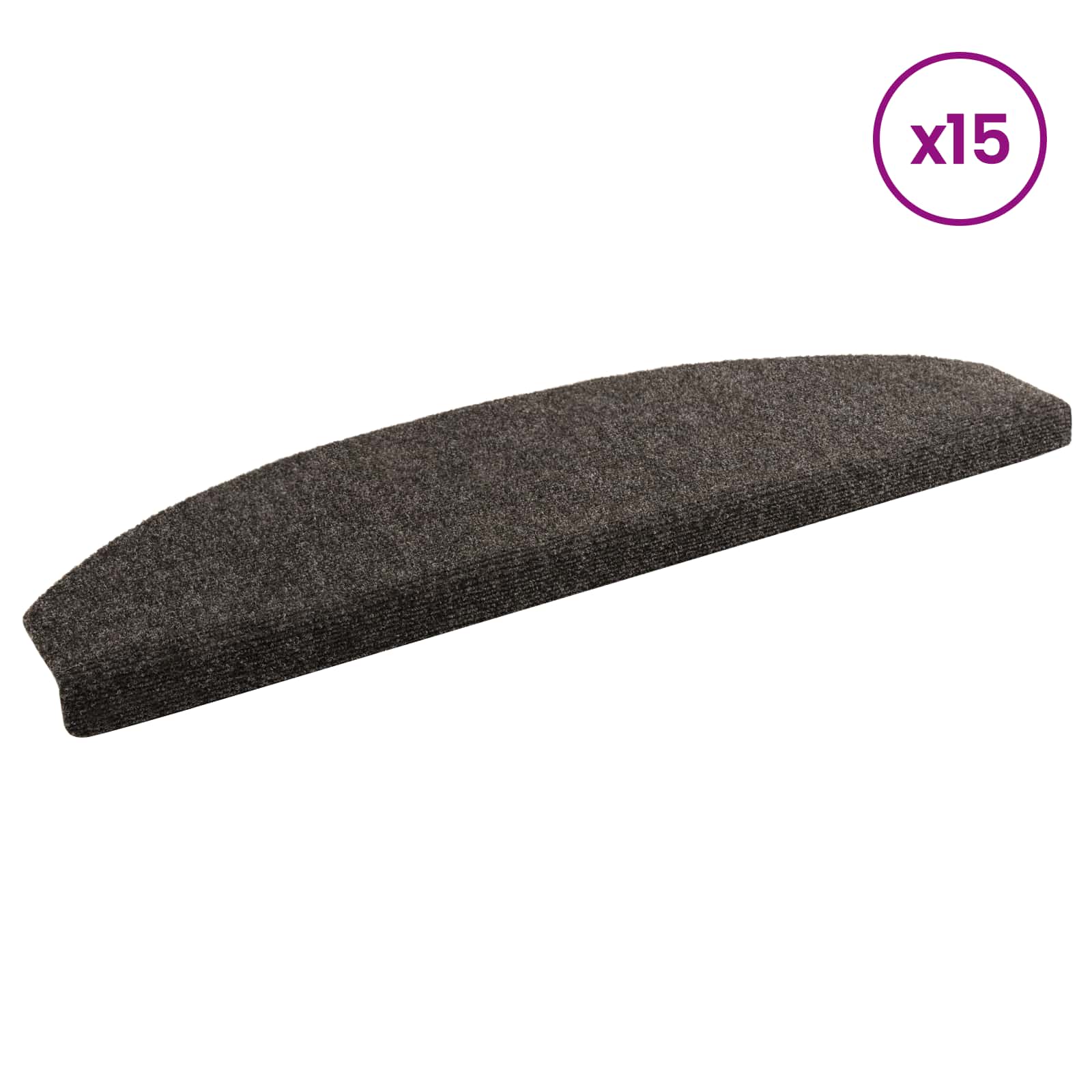 Selbstklebende Treppenschoner 15 pcs Beige 80 x 24,5 x 3,5 cm