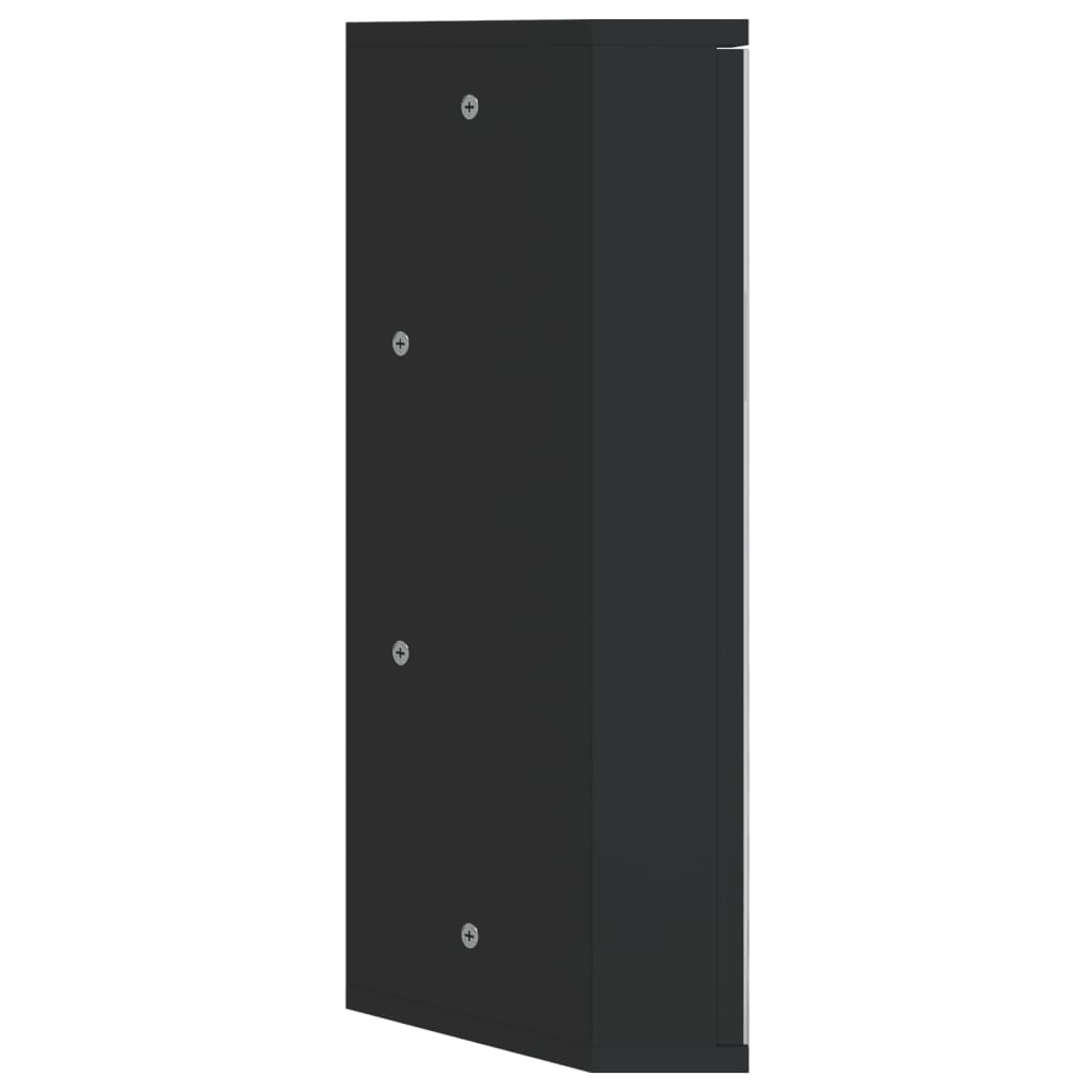 Eck-Spiegelschrank Weiß 30x24x60 cm