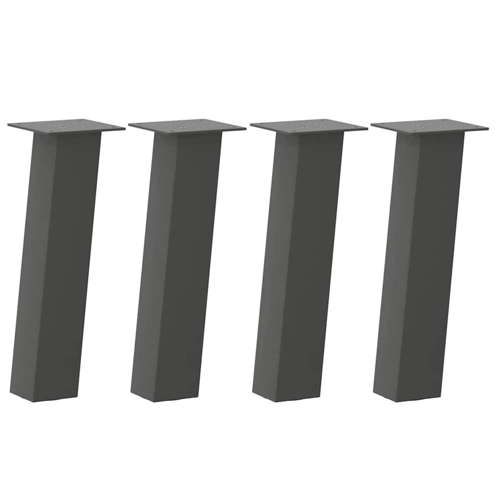 Couchtischbeine 4 Stk. Schwarz 30 cm Stahl