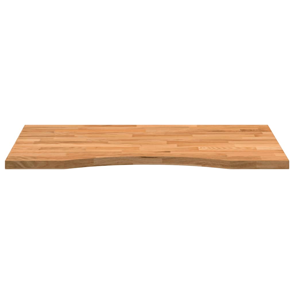 Schreibtischplatte Unbehandelt 80x50x2,5 cm Massivholz Eiche