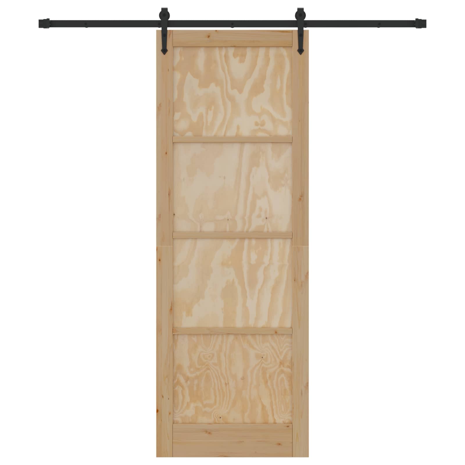 Schiebetür ORKDAL Natur 61 x 198,5 cm Massives Kiefernholz