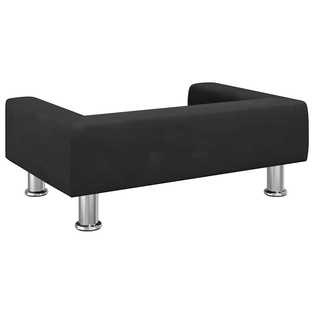 Hundebett Blau 70x45x26,5 cm Samt