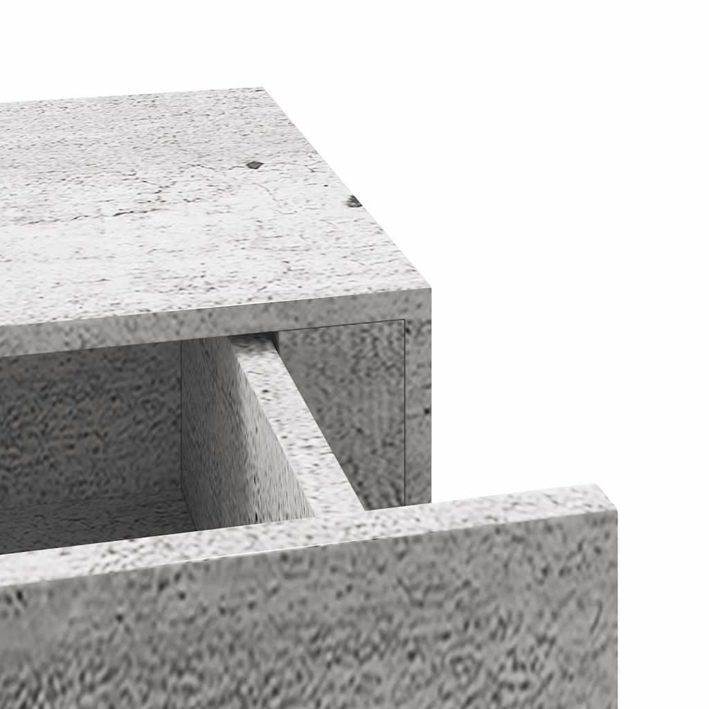 Wandregal mit Schublade Weiß 40x23,5x10 cm MDF
