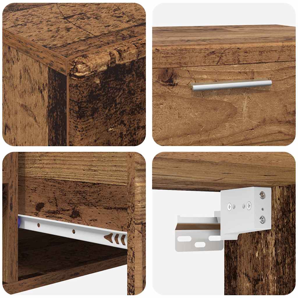 Highboard mit Regal FLORIN Weiß 60 x 35 x 182 cm Holzwerkstoff
