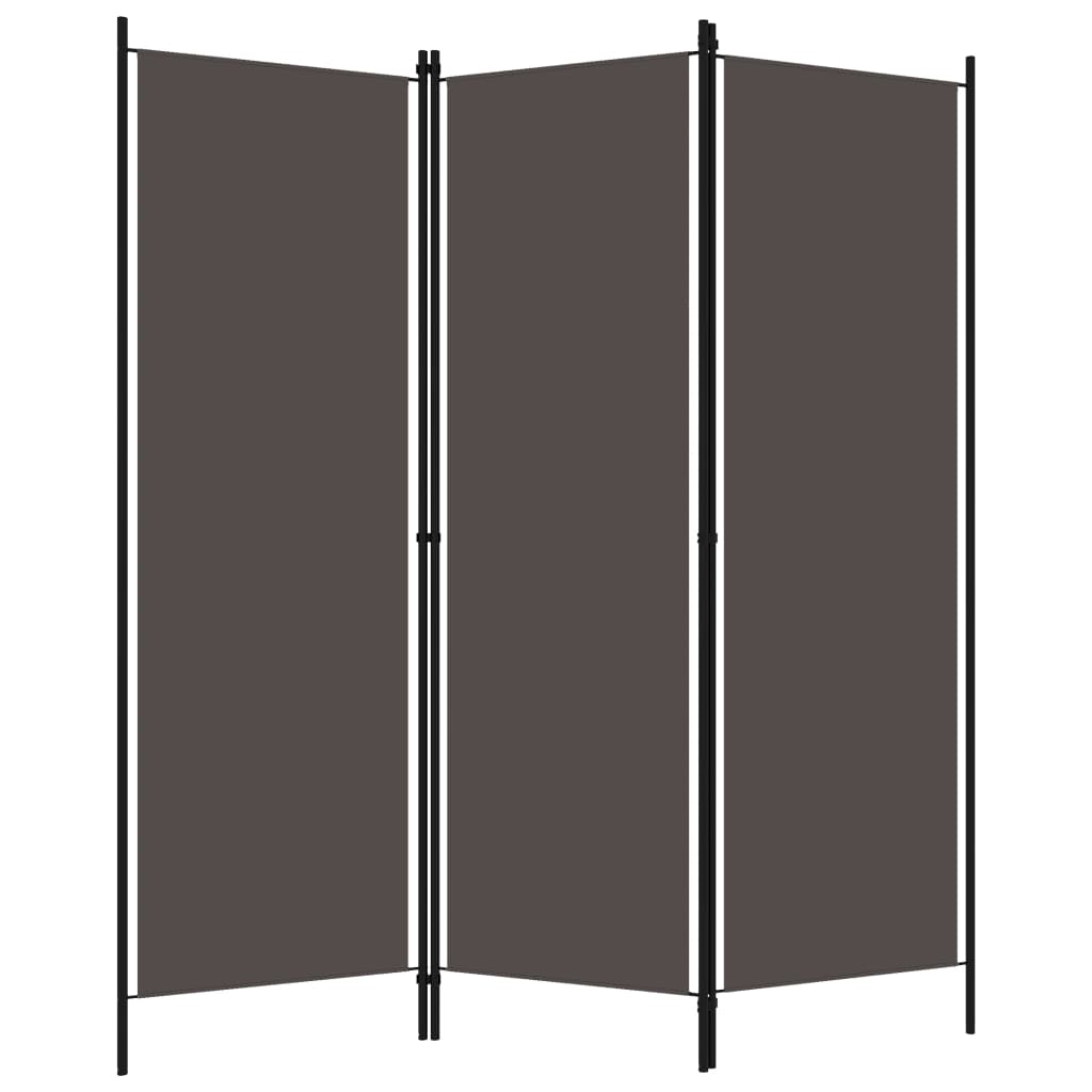 Raumteiler Beige 150 x 180 cm Stoff