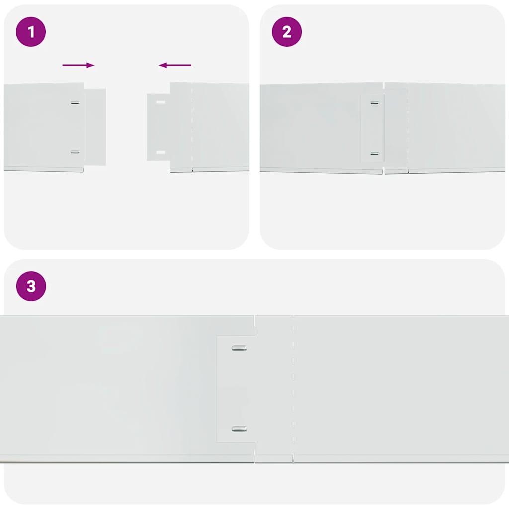 Flexible Rasenkante 5-er Set Verzinkter Stahl 100x14 cm