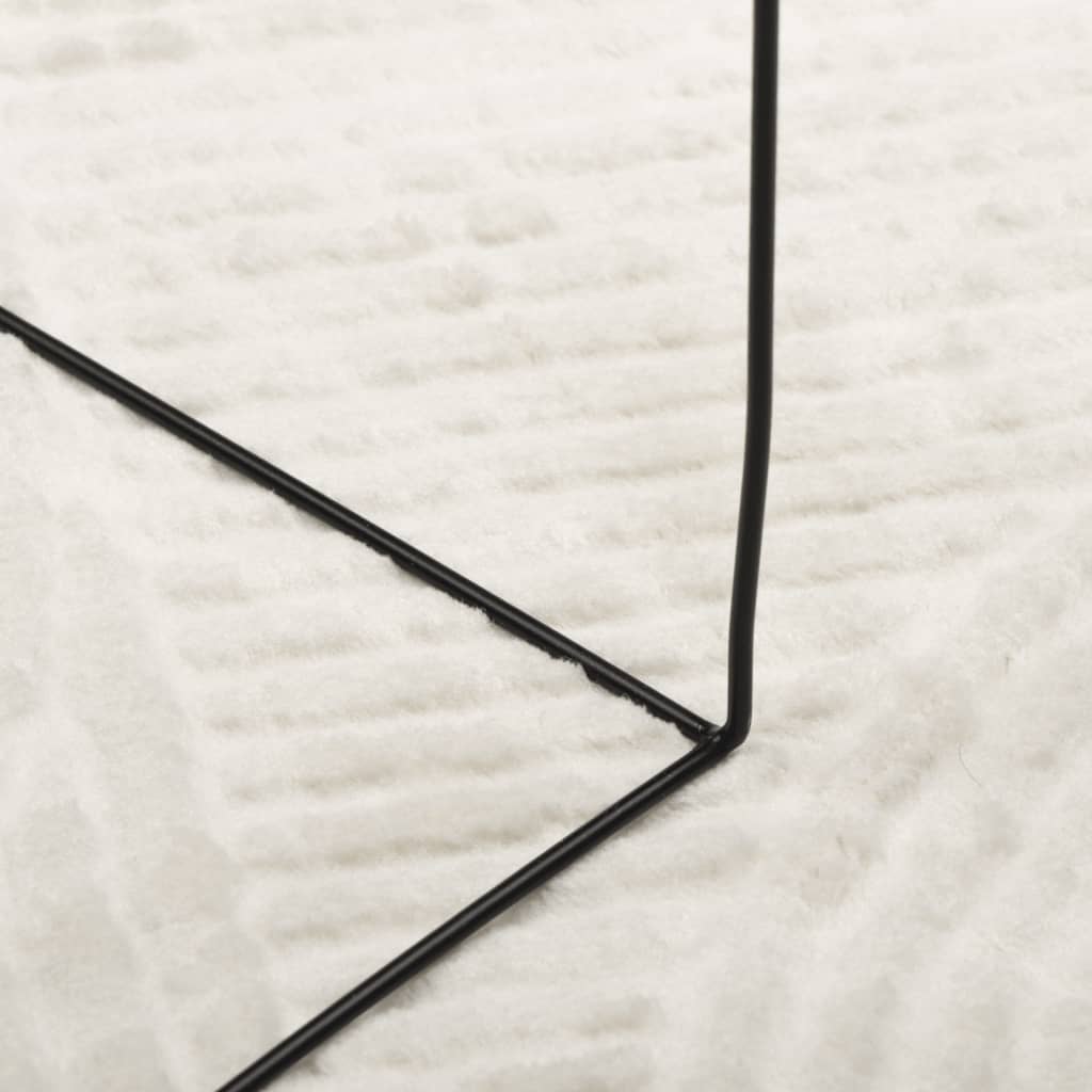 Teppich IZA Kurzflor Skandi-Stil Anthrazit 80x150 cm