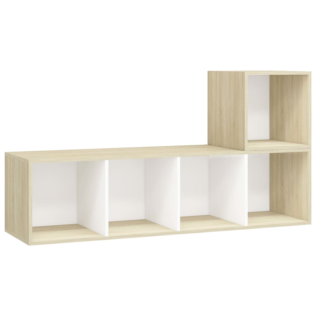 2-tlg. TV-Schrank-Set Grau Holzwerkstoff