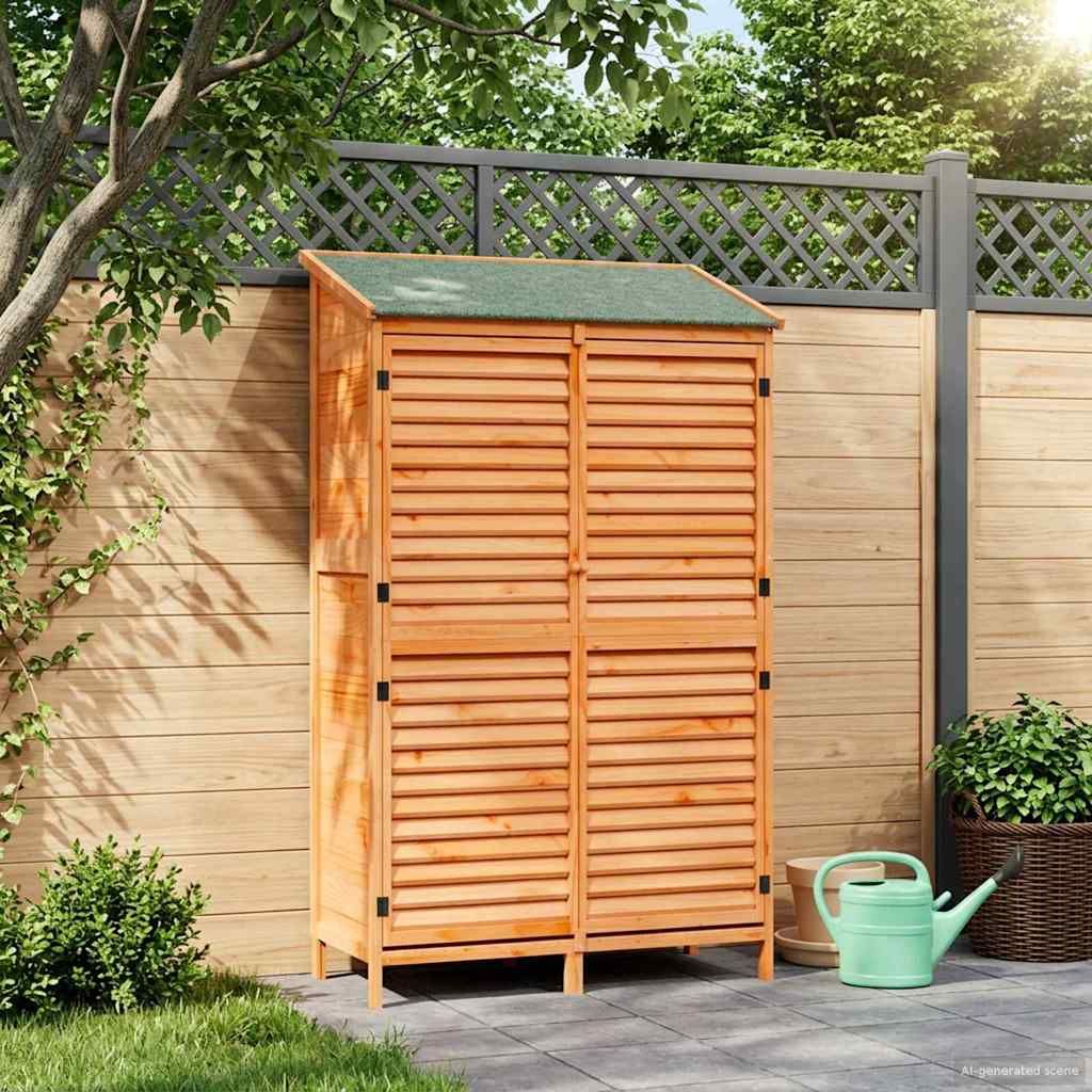 Gartenschuppen Natur 59 x 56 x 113,5 cm Massivholz aus Fichte