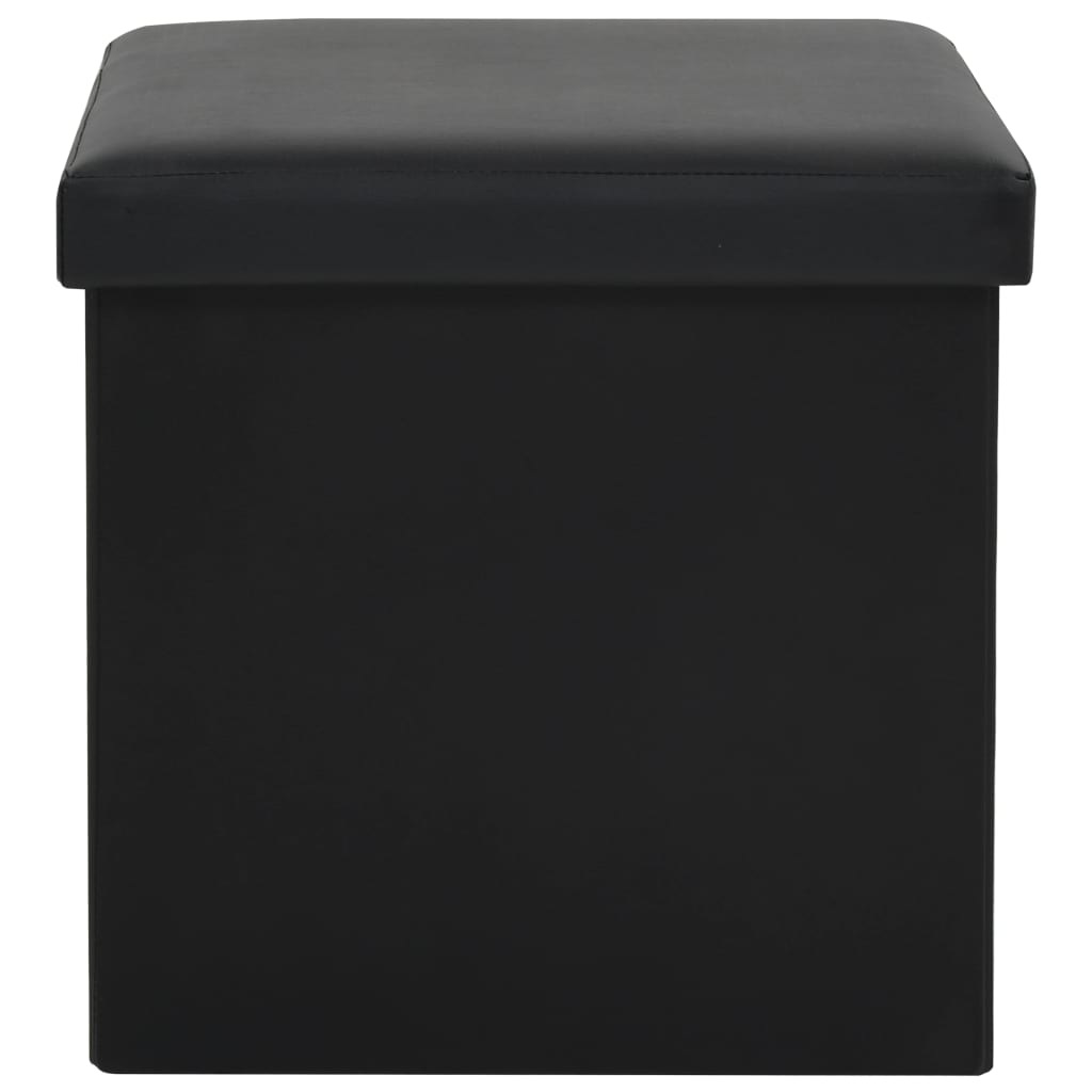 Hocker mit Stauraum Braun PVC