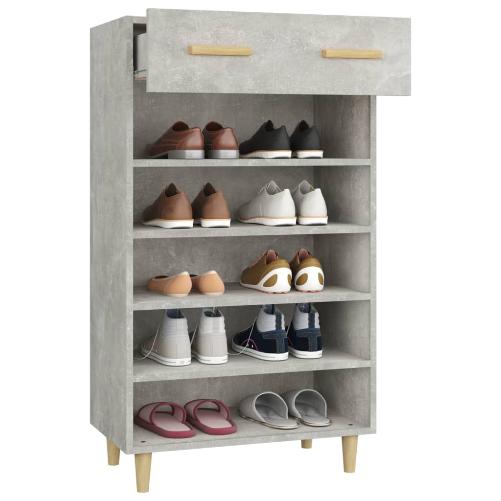 Schuhschrank mit Regal Altholz 60 x 35 x 105 cm Holzwerkstoff
