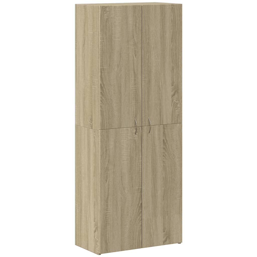 Aktenschrank Weiß 60x32x153 cm Holzwerkstoff