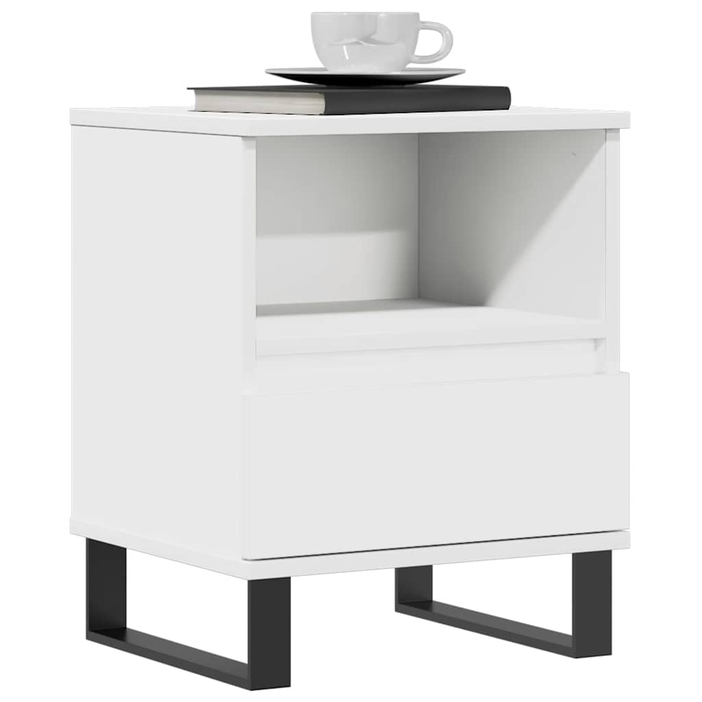 Bettschrank Schwarz Eichen-Optik 40 x 35 x 50 cm Holzwerkstoff