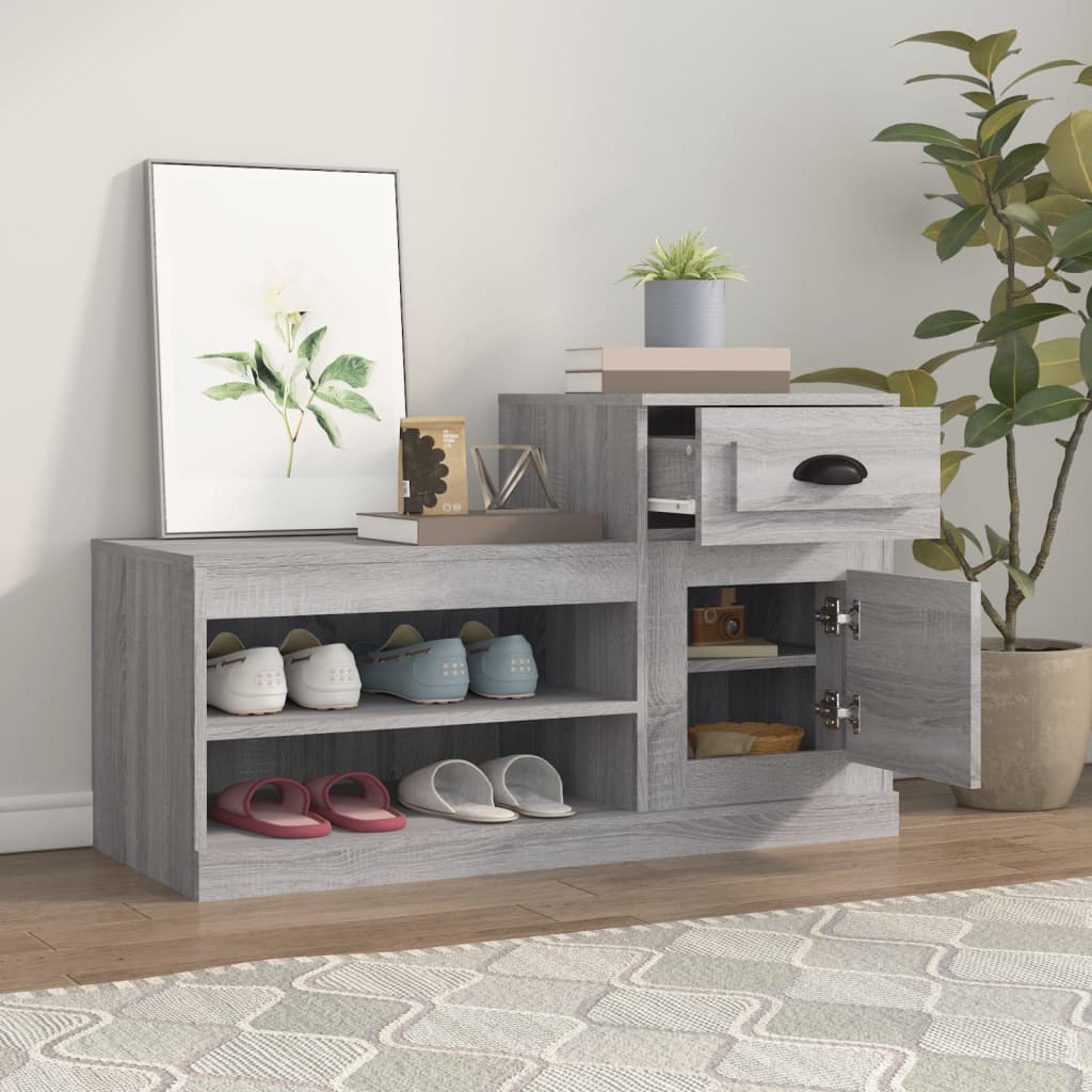 Schuhschrank Weiß 100x42x60 cm Holzwerkstoff