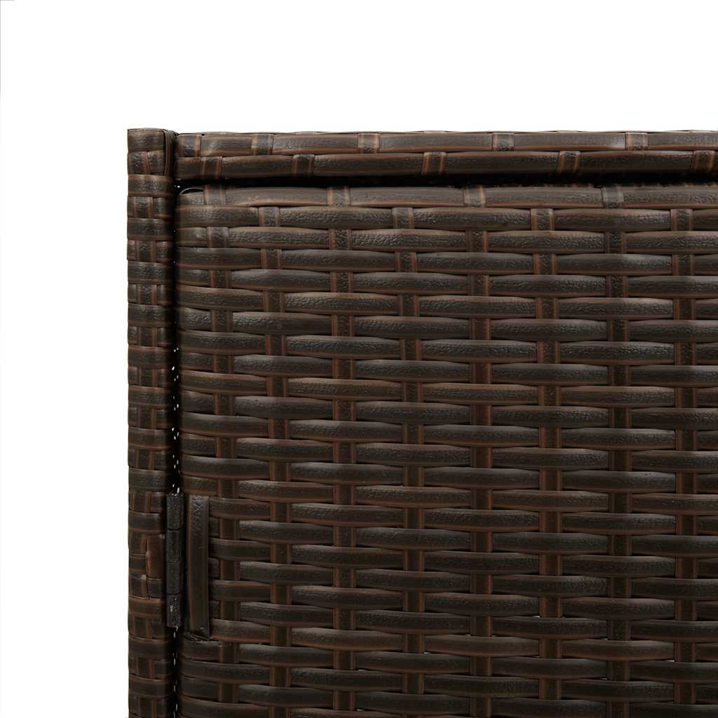 Gartenschrank Schwarz 83x45x76 cm Poly Rattan
