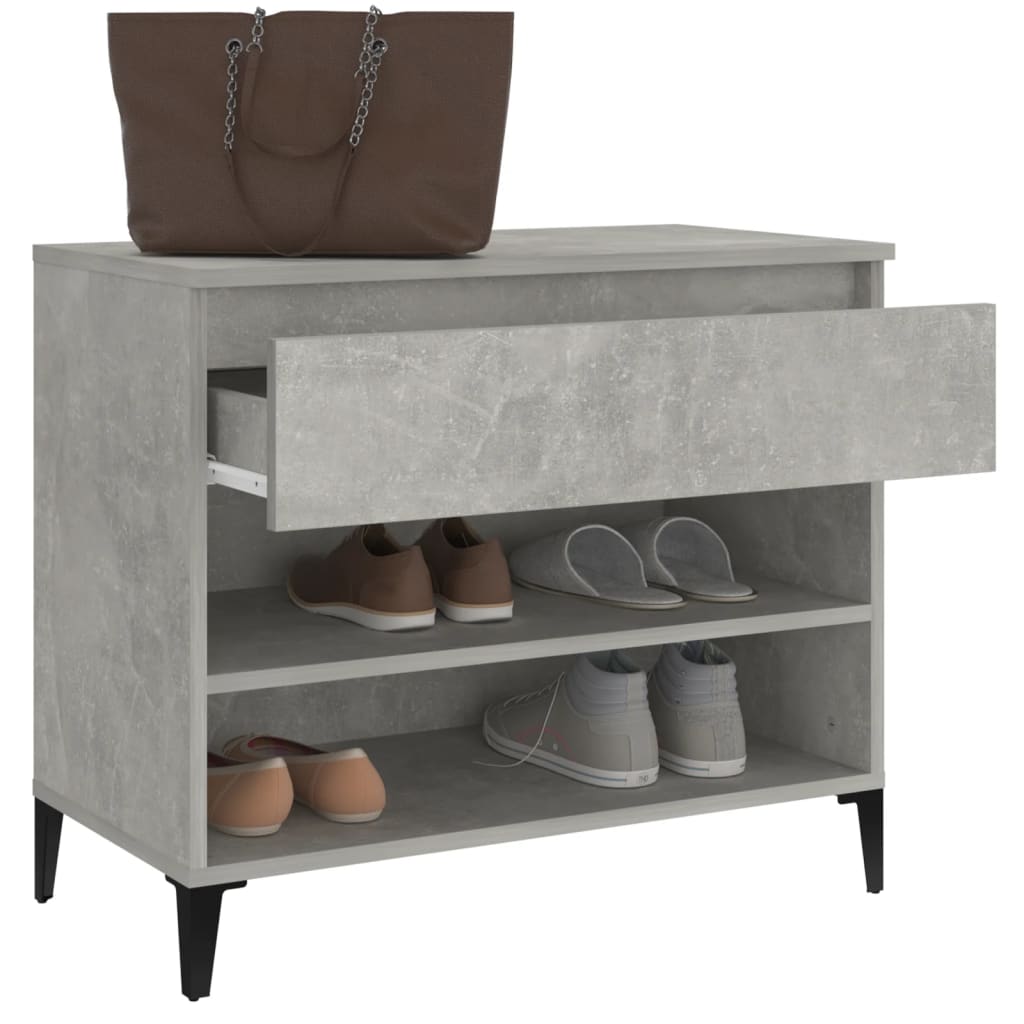 Schuhregal Weiß 70x36x60 cm Holzwerkstoff