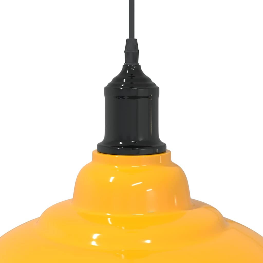 Pendelleuchte Höhenverstellbar E27 Schwarz Glänzend Ø 31 cm