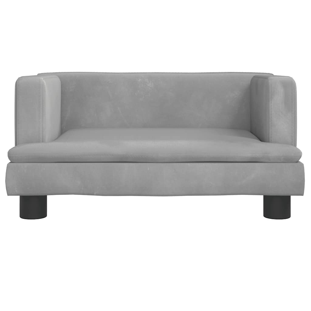 Hundebett Blau 80x45x30 cm Samt