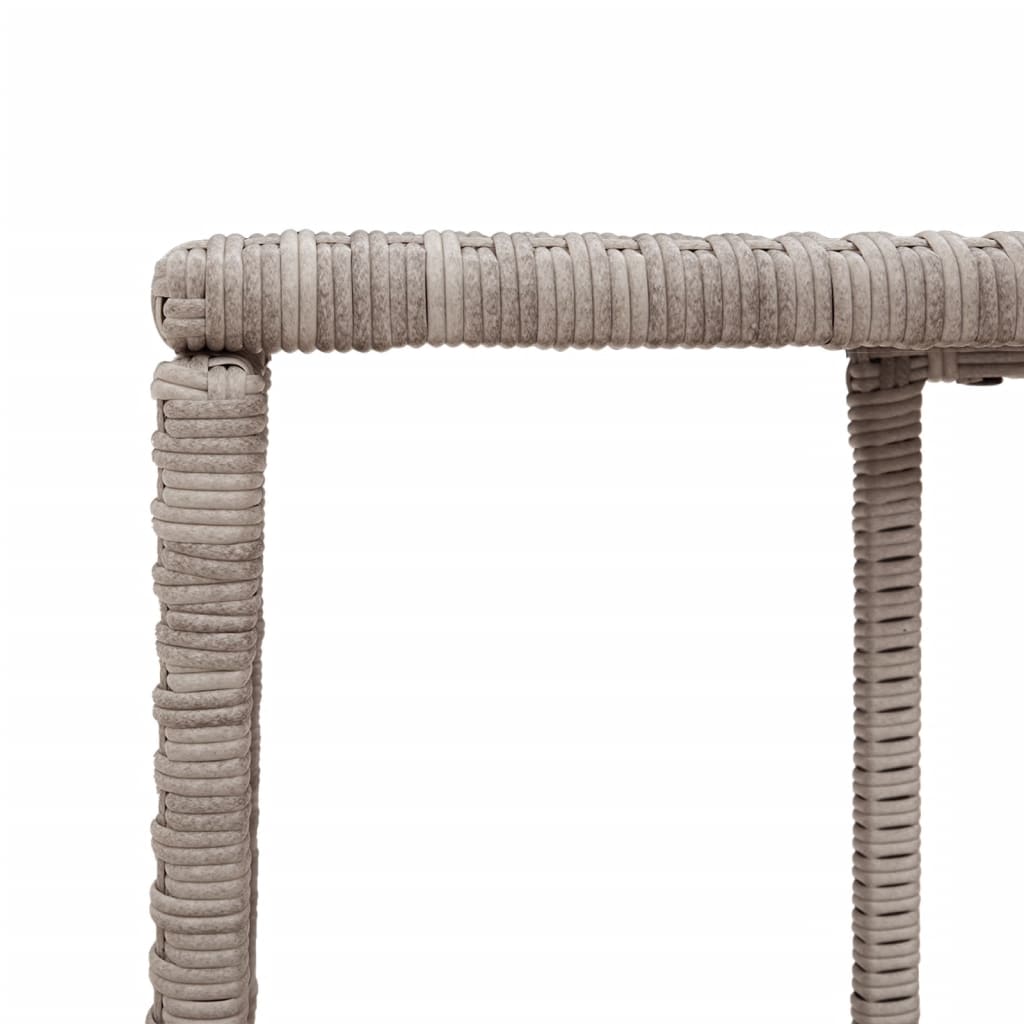 Lagerregale 2 Stk. Schwarz Poly Rattan