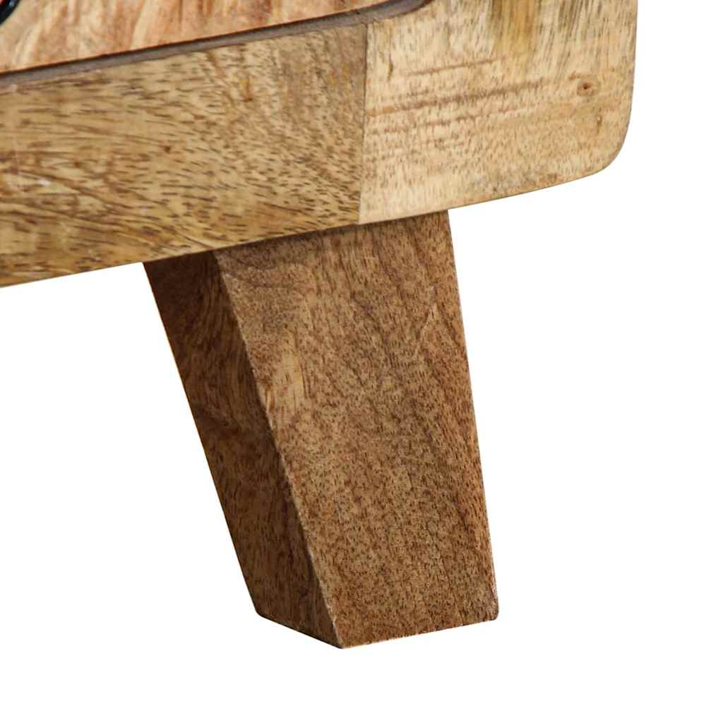 Nachttisch 37x32x50 cm Altholz Massivholz