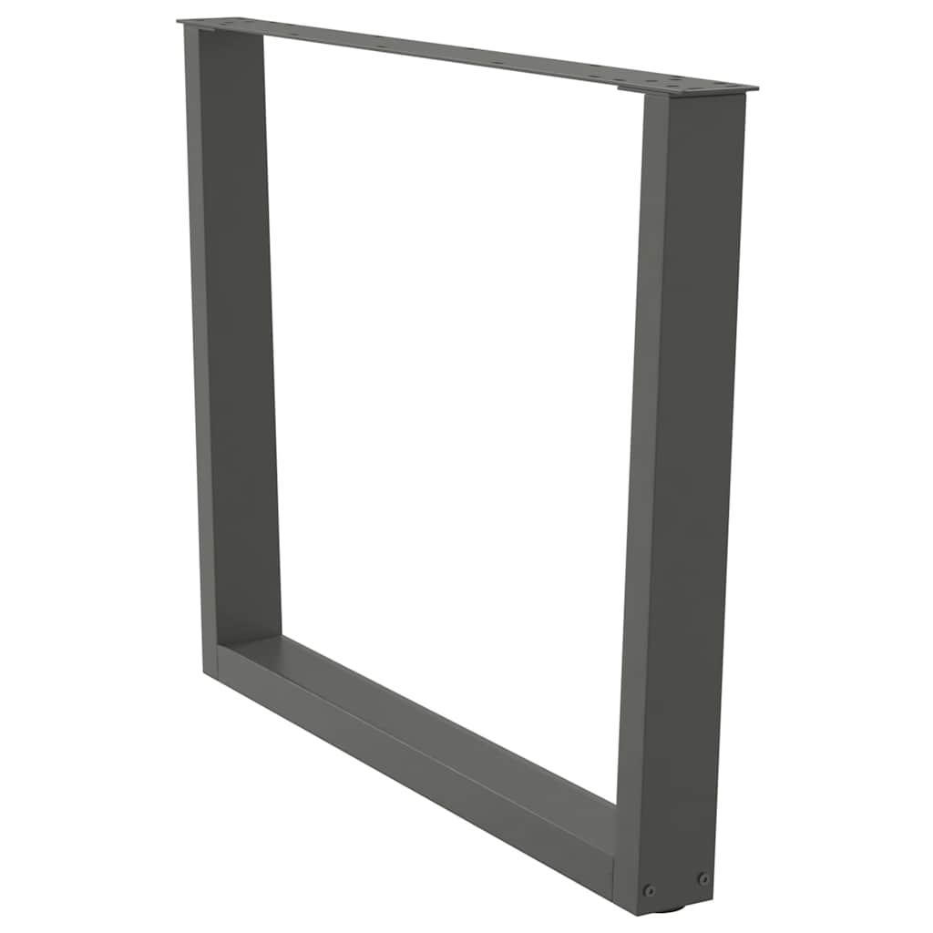 Couchtischbeine V-Form 2 Stück Schwarz 30x(30-31,3) cm Stahl
