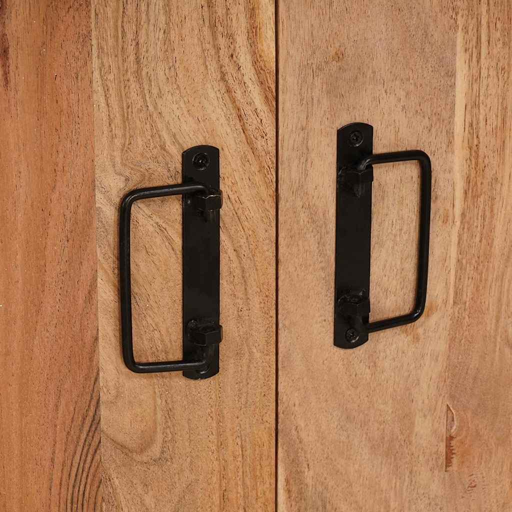 Nachttisch Braun 66 x 35 x 76 cm Massives, grobes Mangoholz