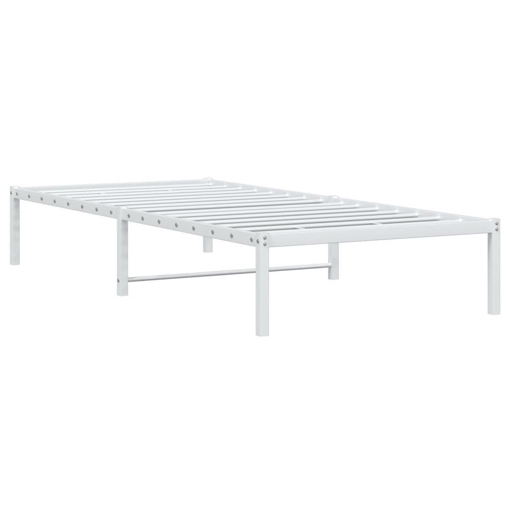 Bettgestell Metall Schwarz 75x190 cm