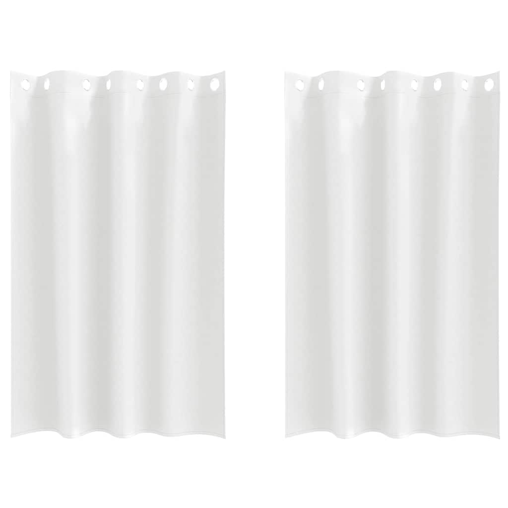 Verdunkelungs-Vorhänge mit Ringen 2 pcs Beige 140 x 140 cm