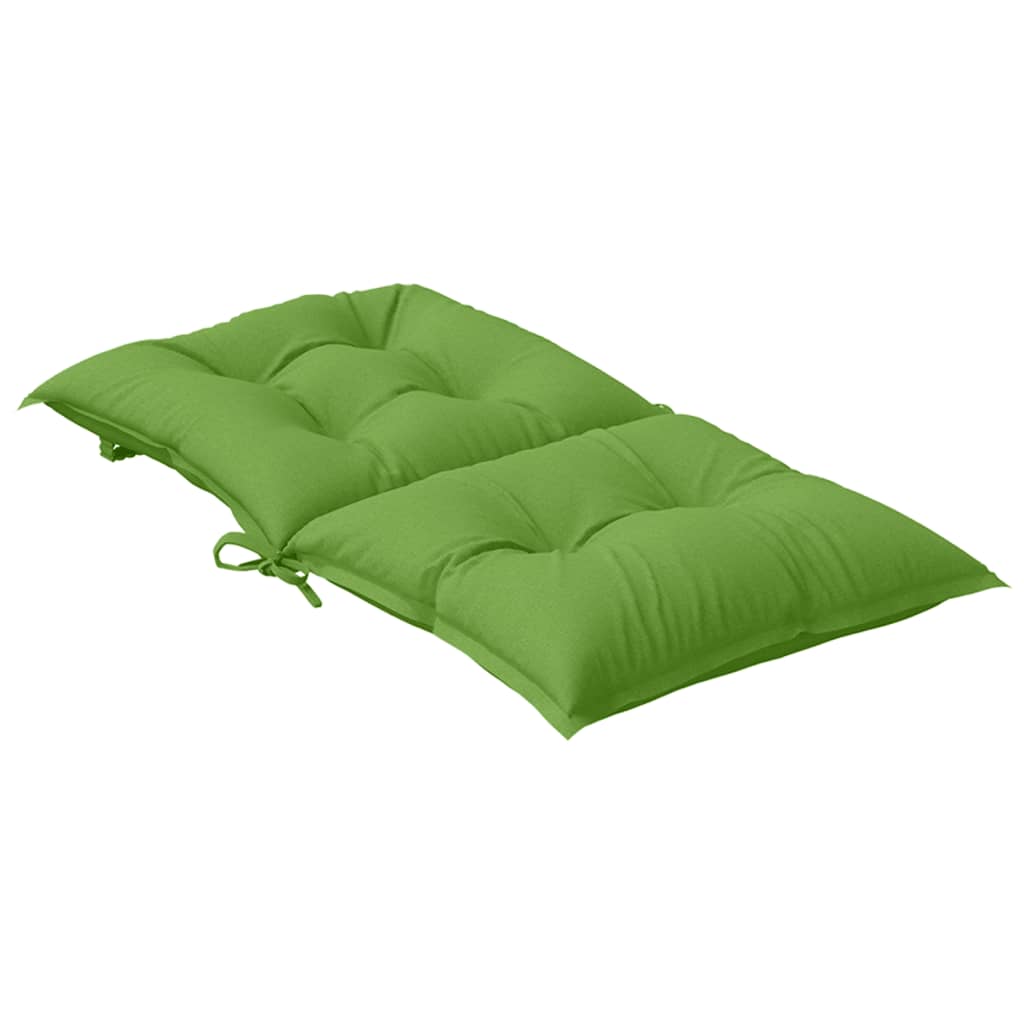 Niedriglehner-Auflagen 2 Stk Melange Anthrazit 100x50x7cm Stoff